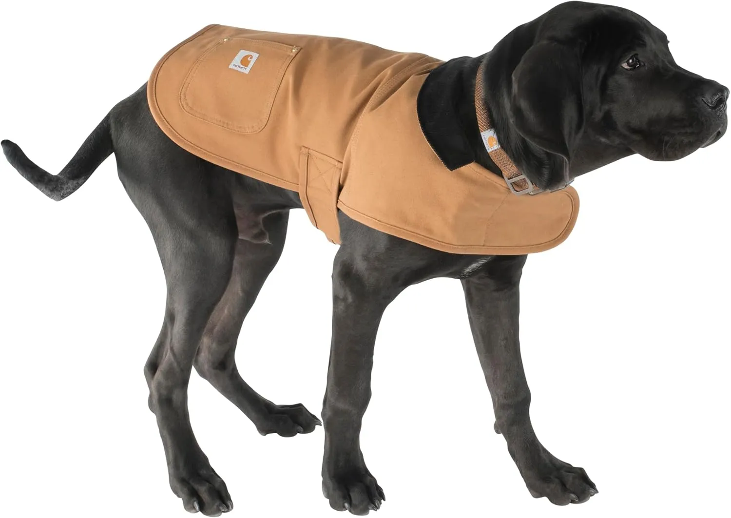 Carhartt Gear P0000340 Firm Duck Insulated Dog Chore Coat - Small - Carhartt Brown