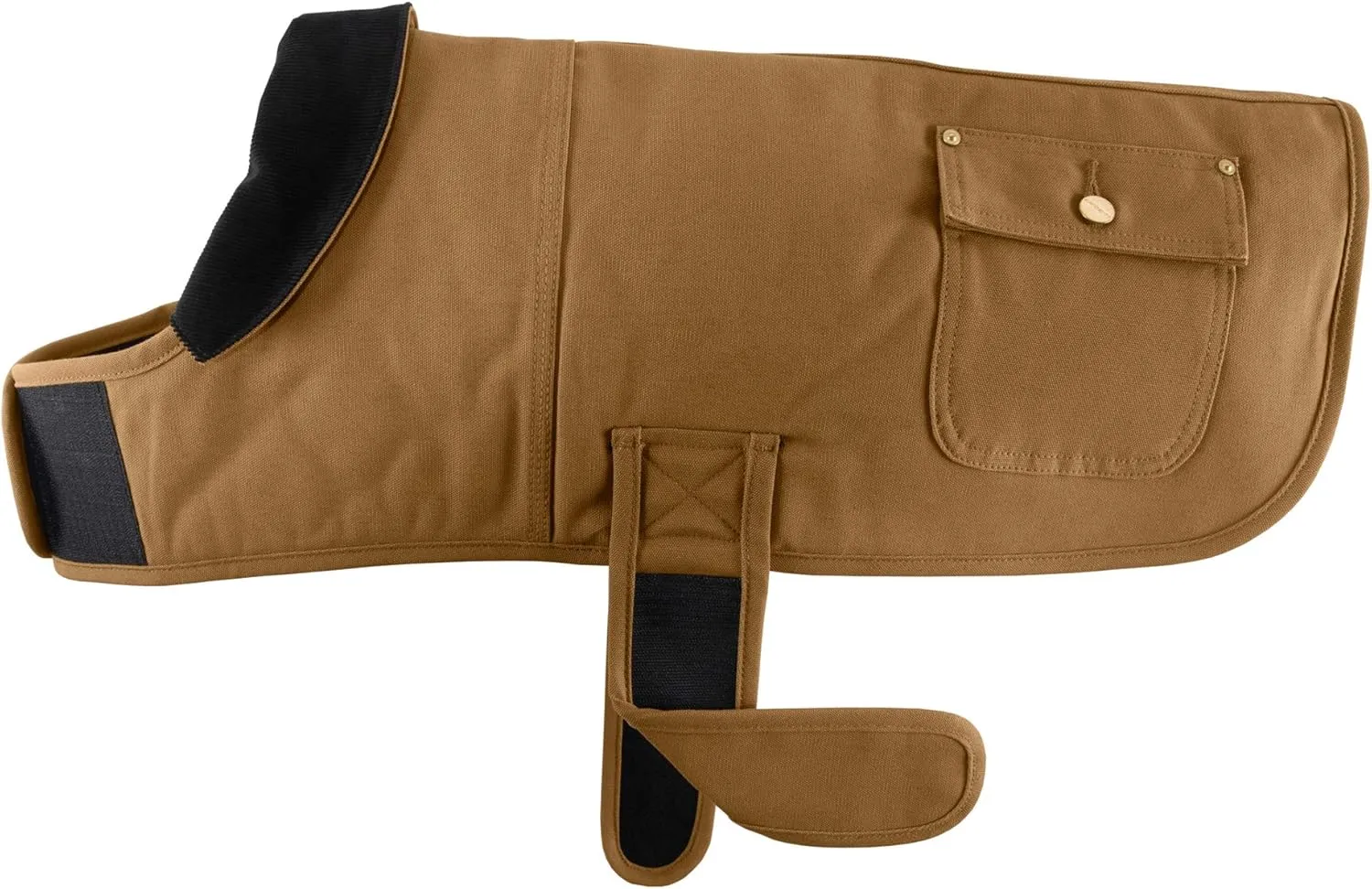 Carhartt Gear P0000340 Firm Duck Insulated Dog Chore Coat - Small - Carhartt Brown