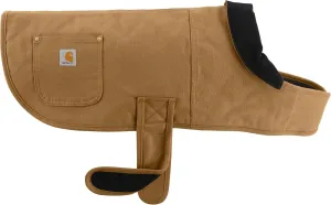 Carhartt Gear P0000340 Firm Duck Insulated Dog Chore Coat - Small - Carhartt Brown