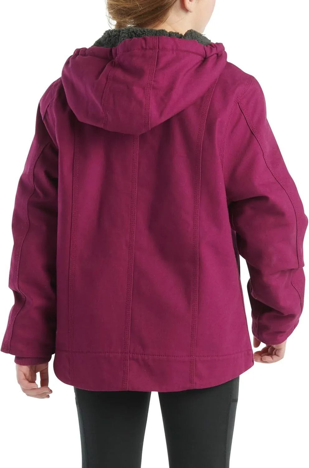 Carhartt Kid's CP9547 Canvas Insulated Hooded Jacket - Girls