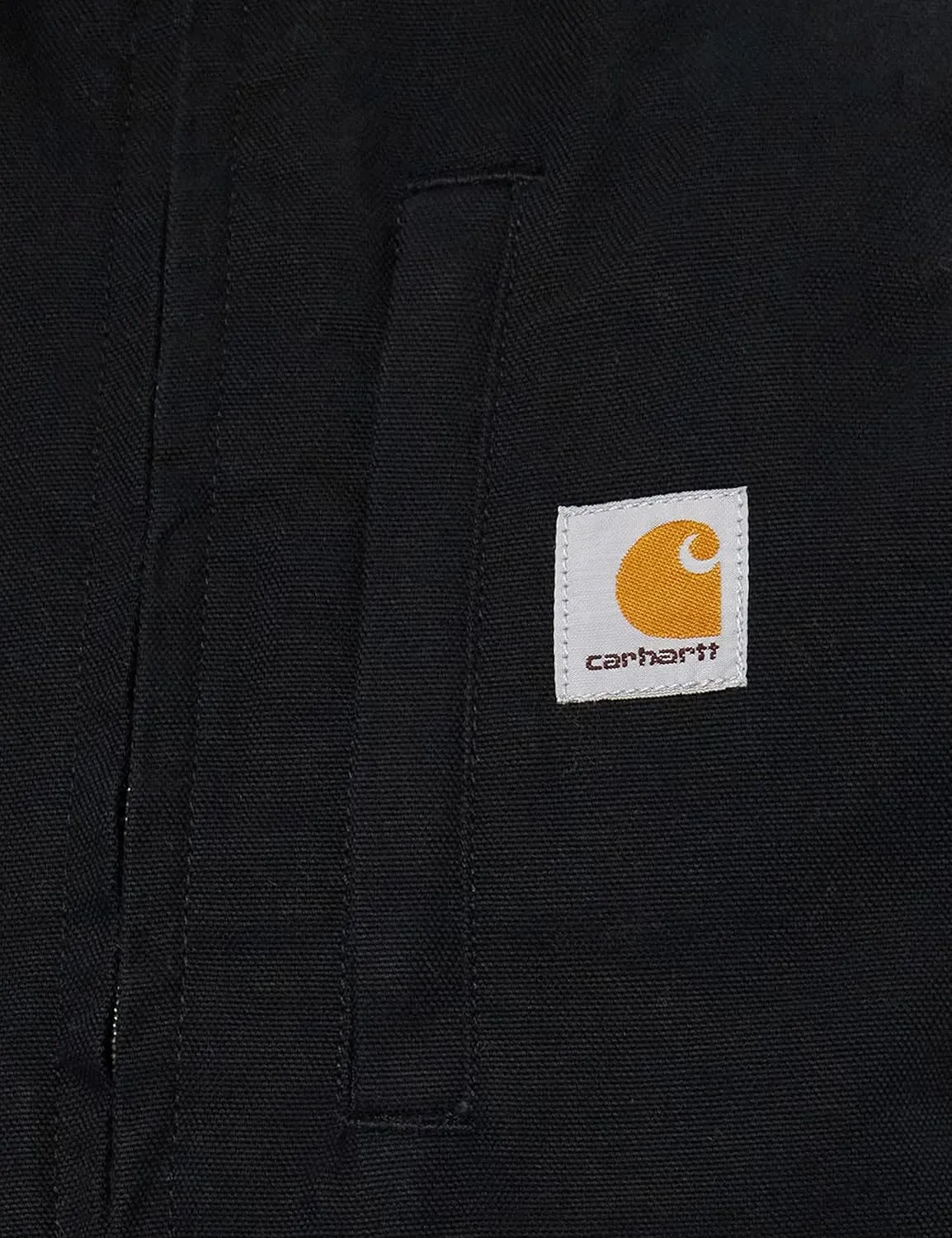 Carhartt Men's 104277 Washed Duck Mock Neck Vest - Sherpa Lined