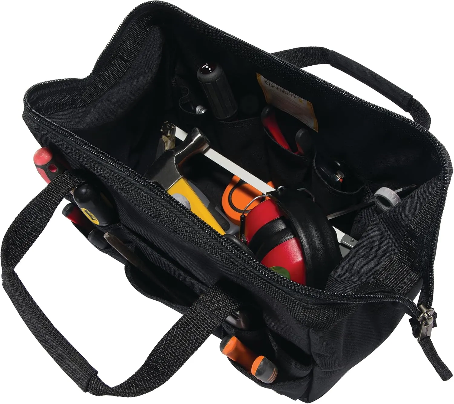 Carhartt Onsite Tool Bag, Durable Water-Resistant, Tool Storage Bag, Heavyweight, 14-Inch 26 Pocket, Black