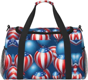 Cartoon Balloon print Weekender Overnight Carry On Bag Gym Luggage Bag Duffel Bag for Travel Women