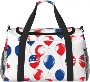 Cartoon Balloon print Weekender Overnight Carry On Bag Gym Luggage Bag Duffel Bag for Travel Women