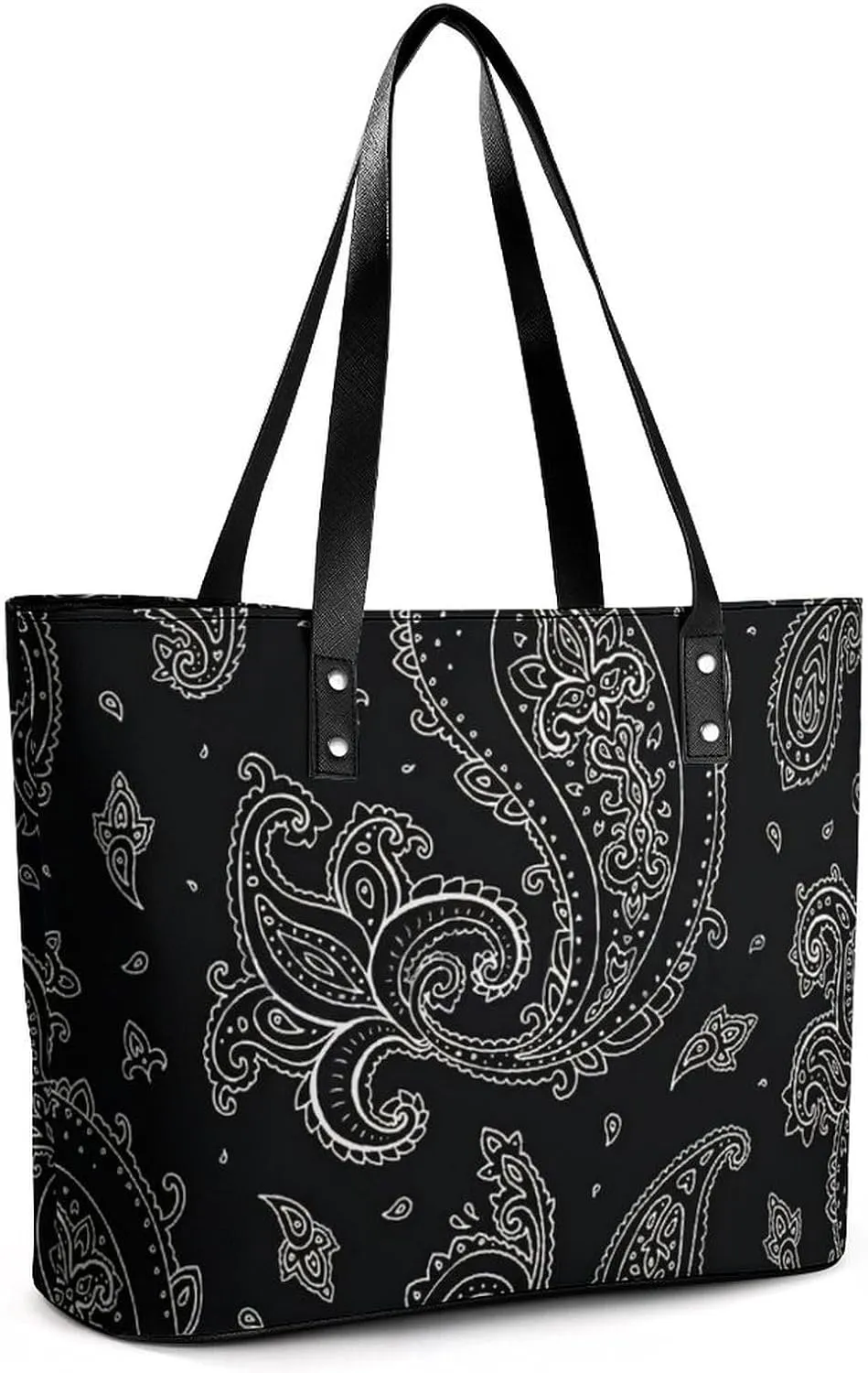 Cartoon Mushrooms A Leather Handbag with Large Capacity And Portability