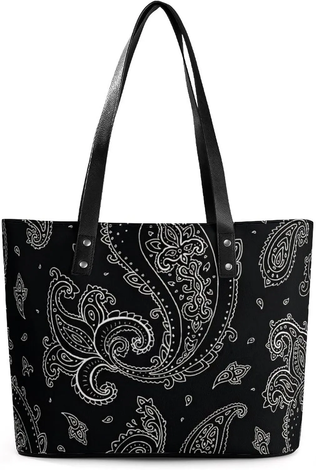 Cartoon Mushrooms A Leather Handbag with Large Capacity And Portability