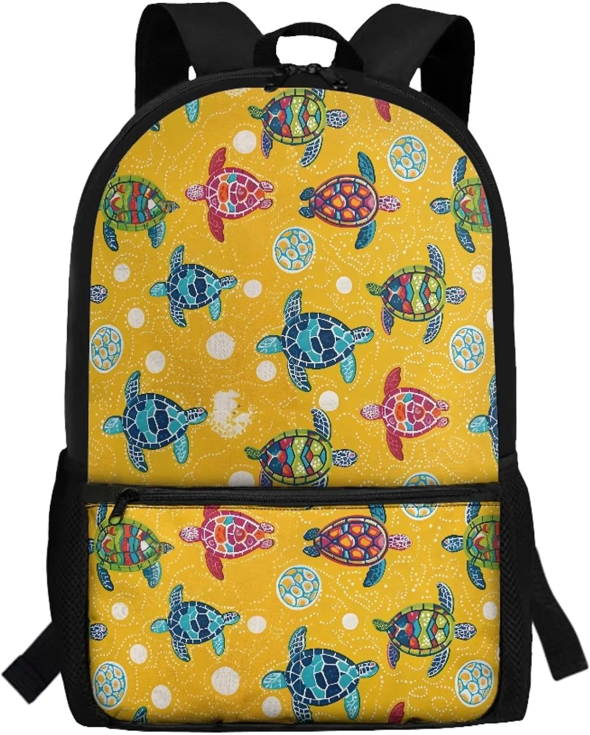 Cartoon Turtle Girls School Backpack for Elementary Kids Book Bags for Boys Age 5-7/8-14 School Bags for Grade 3rd 4th Child Cute Bookbags for Children