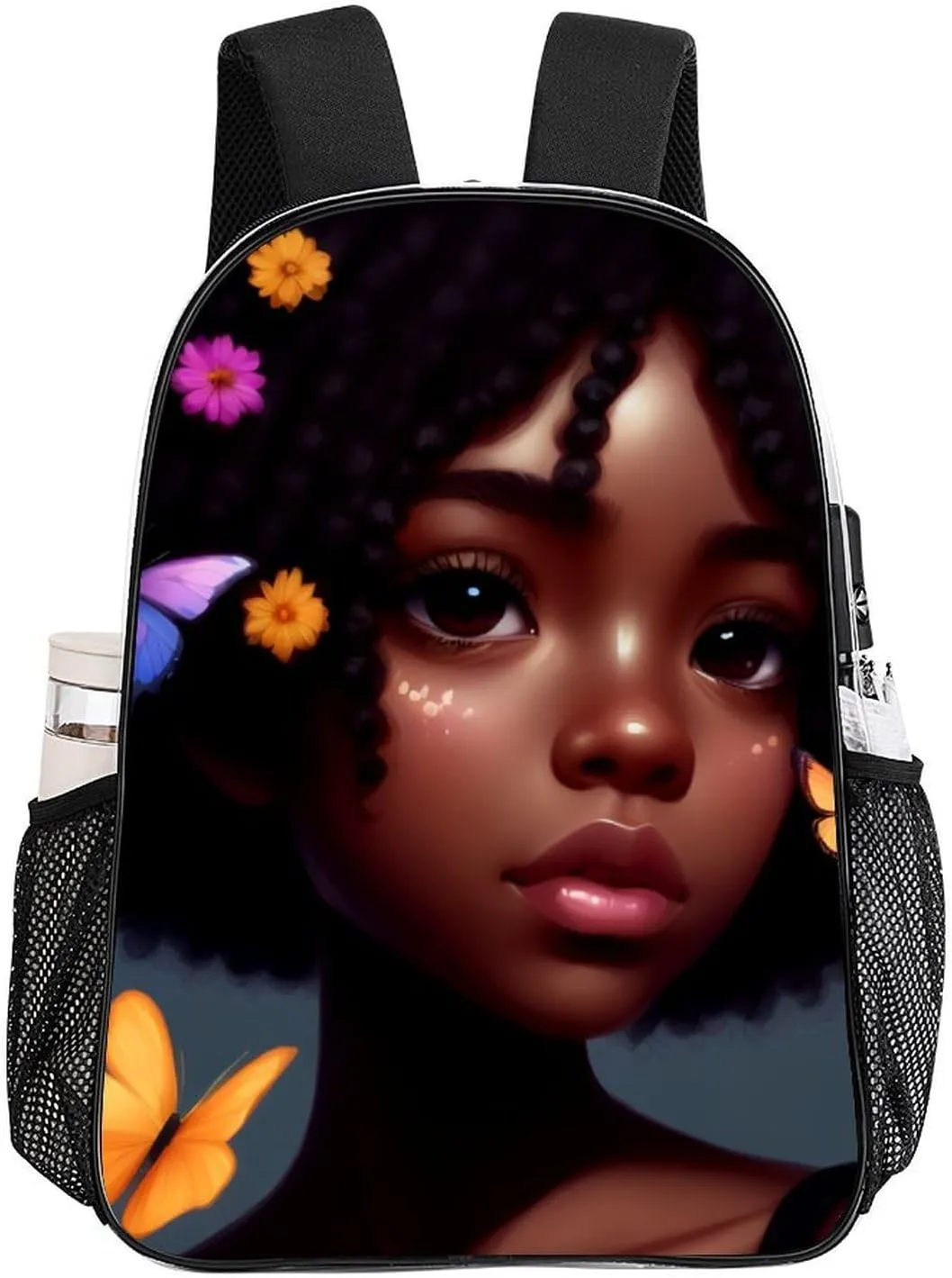 Casual Daypack Multipurpose Anti-Theft Large Capacity Carry On Bag - Afro Women African American Black Women Art Casual Daypack Climbing Shoulder Transparent Bag