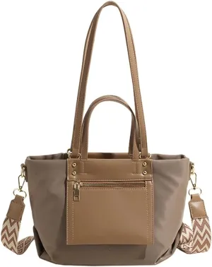 Casual Nylon Tote Bags for Women Canvas Shoulder Crossbody Bag Large Handbags Fashion Top Handle Purse