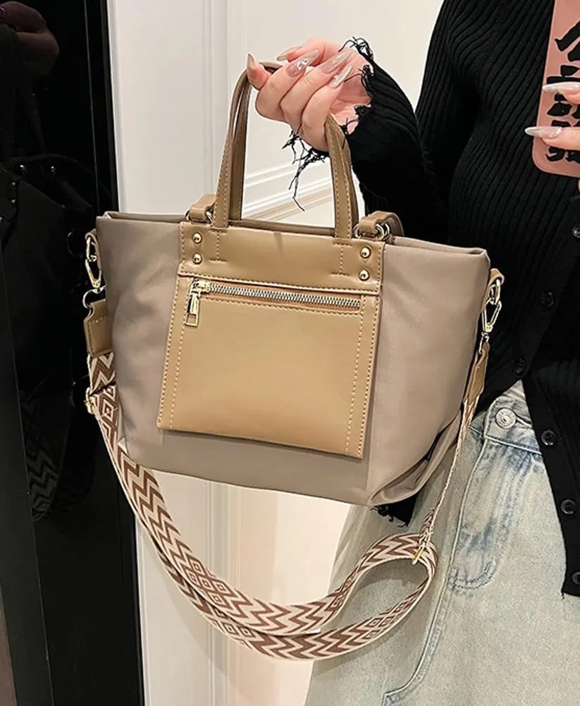 Casual Nylon Tote Bags for Women Canvas Shoulder Crossbody Bag Large Handbags Fashion Top Handle Purse