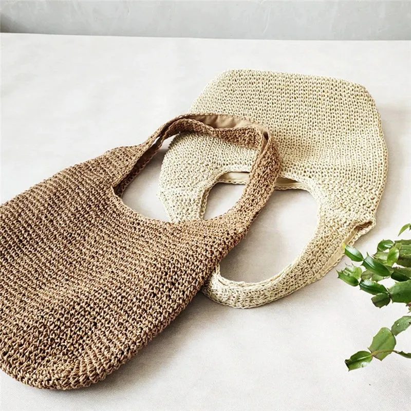 Casual Straw Woven Shoulder Bag