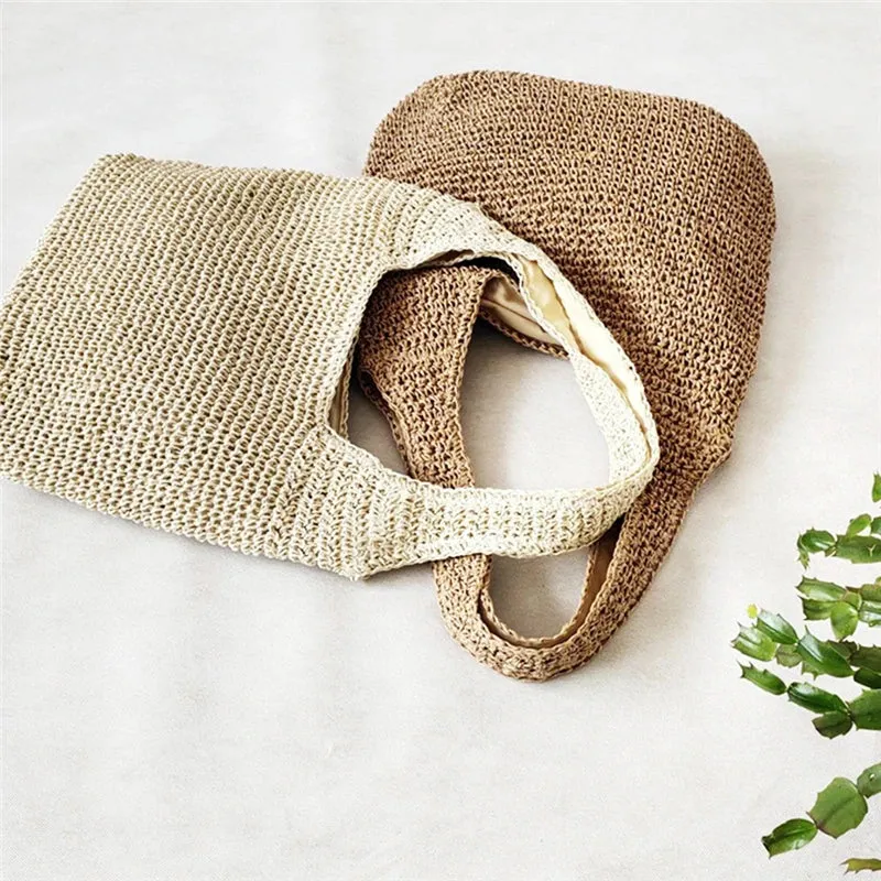 Casual Straw Woven Shoulder Bag