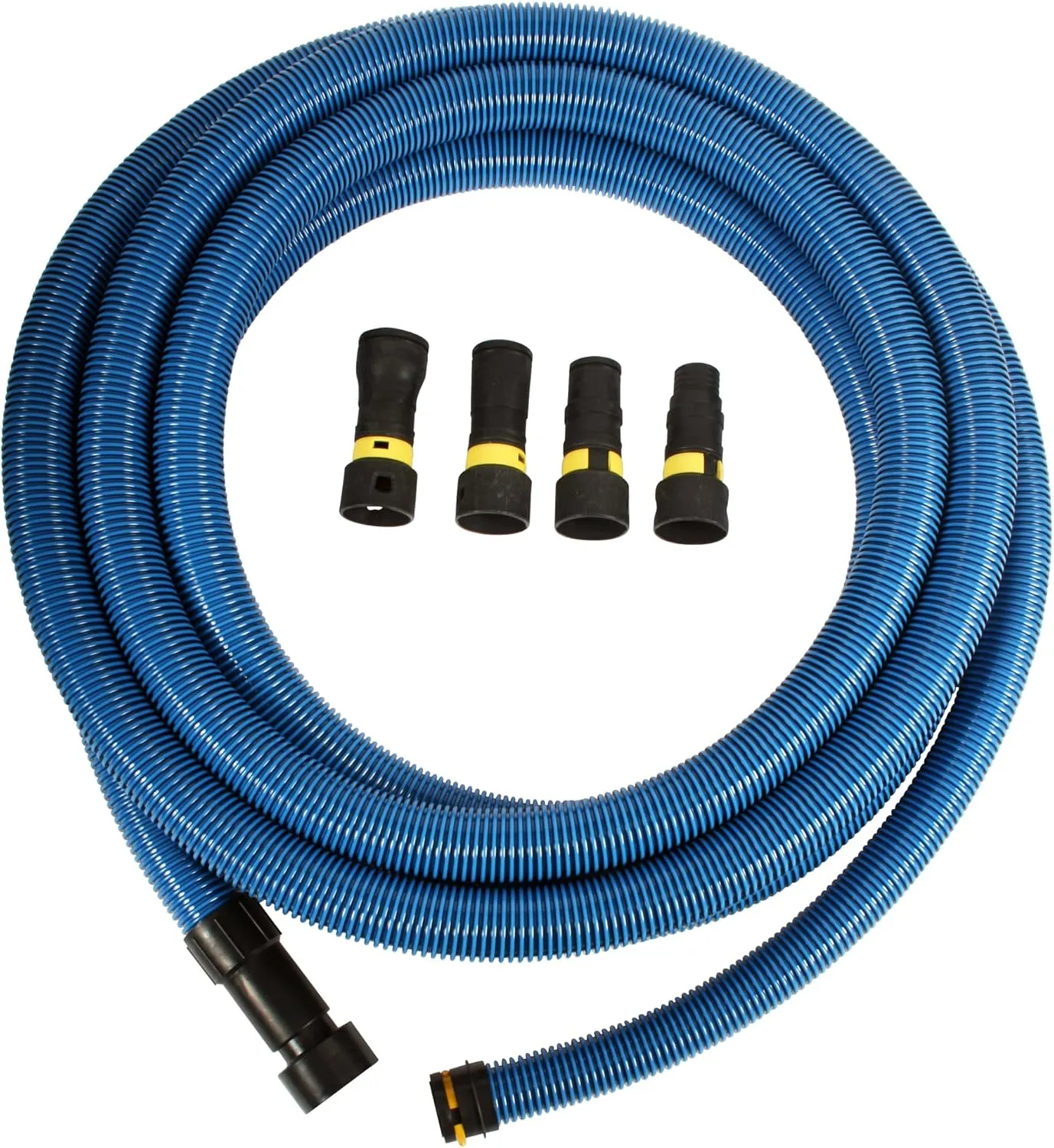Cen-Tec Systems 95215 Antistatic Vacuum Shop Vacs with Expanded Multi-Brand Power Tool Adapter Set, 30 Ft. Hose, Blue
