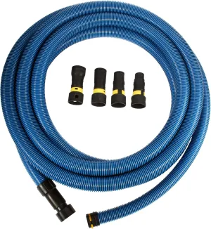 Cen-Tec Systems 95215 Antistatic Vacuum Shop Vacs with Expanded Multi-Brand Power Tool Adapter Set, 30 Ft. Hose, Blue