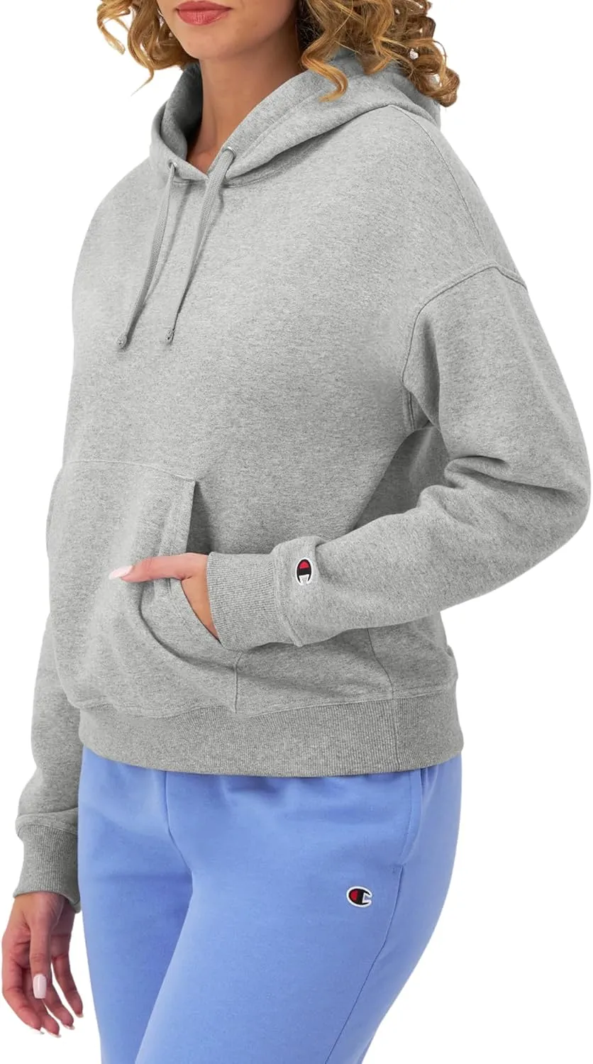 Champion, Blank Canvas, Powerblend Midweight Fleece Hoodie for Women