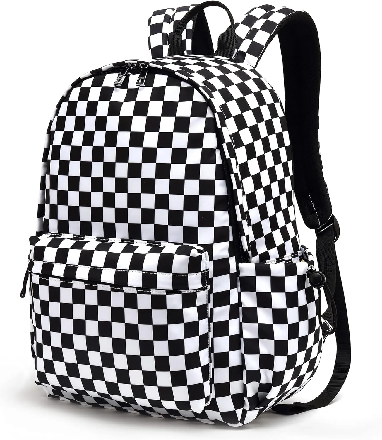 Checkered School Backpack for Girls Women, Teens School Bags Bookbags Ladies Laptop Backpacks