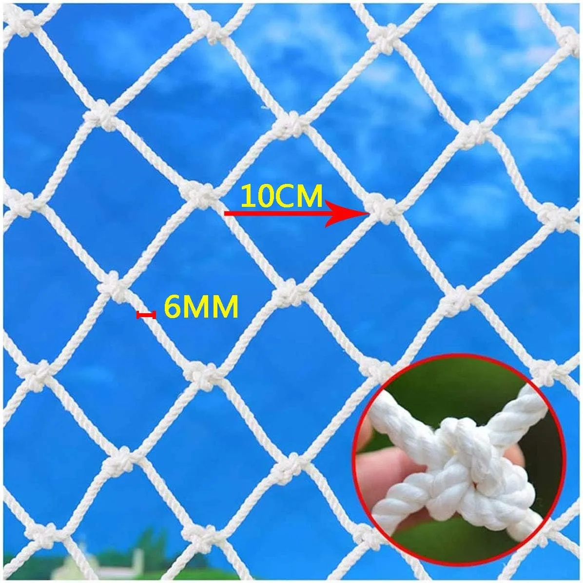 Climbing Net Safety Nets, Children Safety Nets, Cargo Rope Ladder Truck Trailer Heavy Duty Netting Fence Net, for Railings Stairs Playground