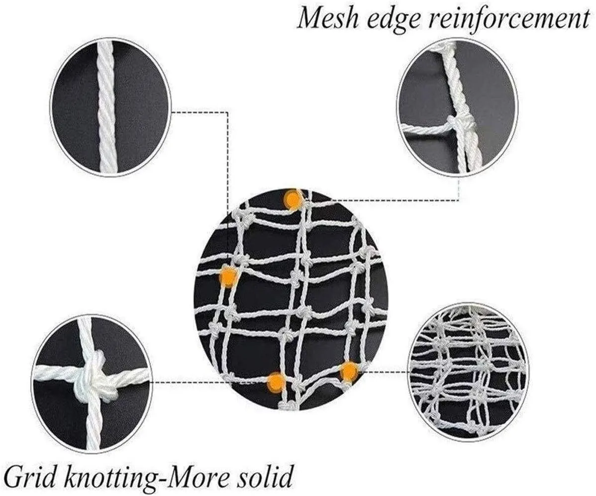 Climbing Net Safety Nets, Children Safety Nets, Cargo Rope Ladder Truck Trailer Heavy Duty Netting Fence Net, for Railings Stairs Playground