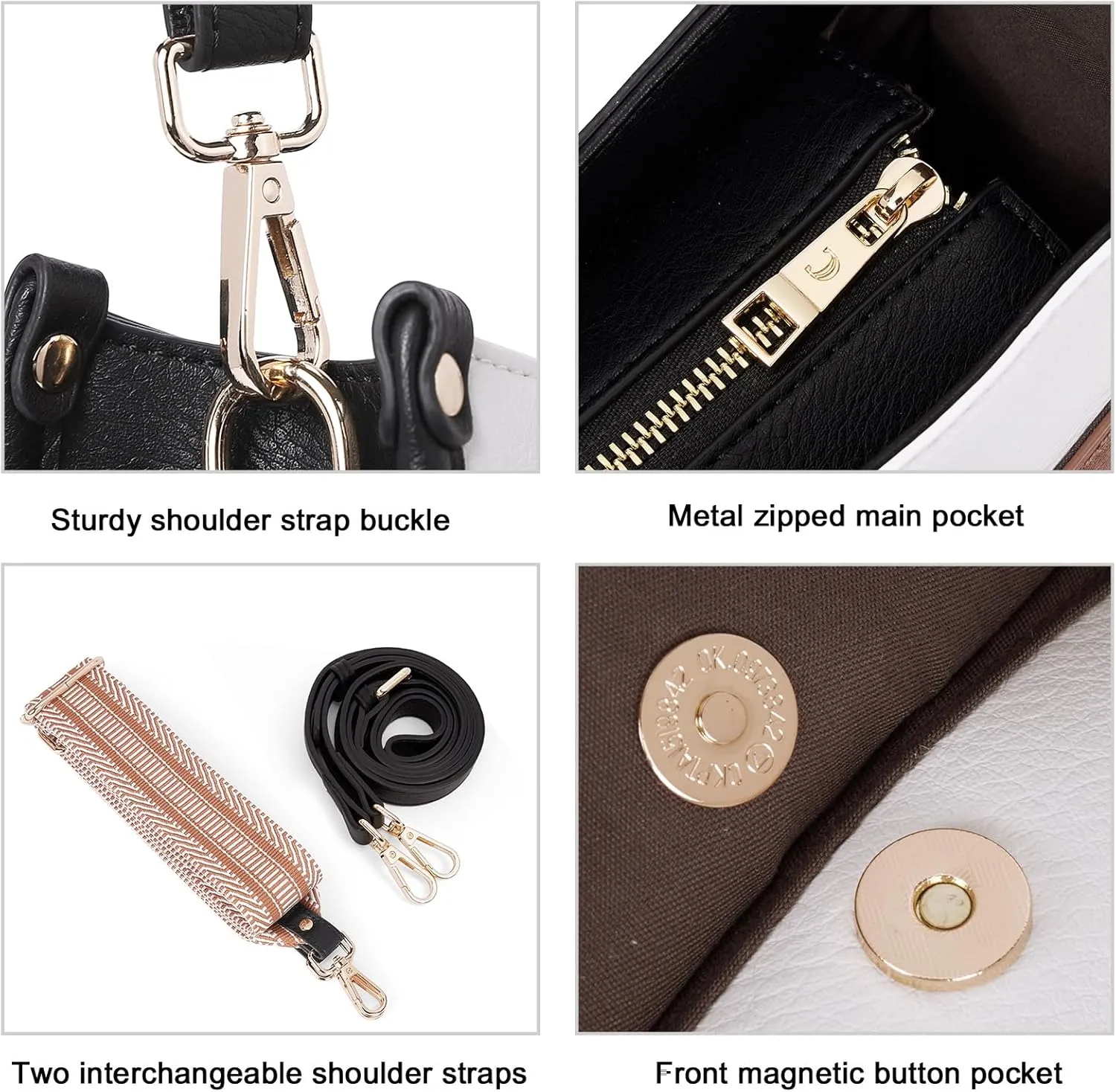 CLUCI Crossbody Bags For Women Trendy Fashion Shoulder Bag Vegan Leather Purse For Ladies with Adjustable Strap