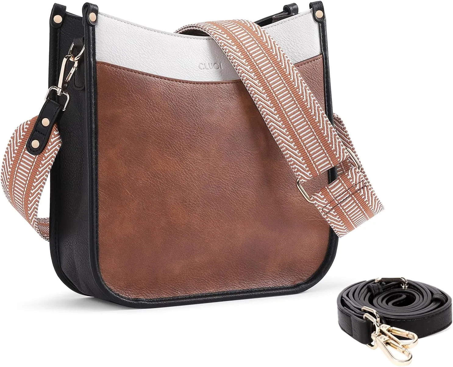 CLUCI Crossbody Bags For Women Trendy Fashion Shoulder Bag Vegan Leather Purse For Ladies with Adjustable Strap