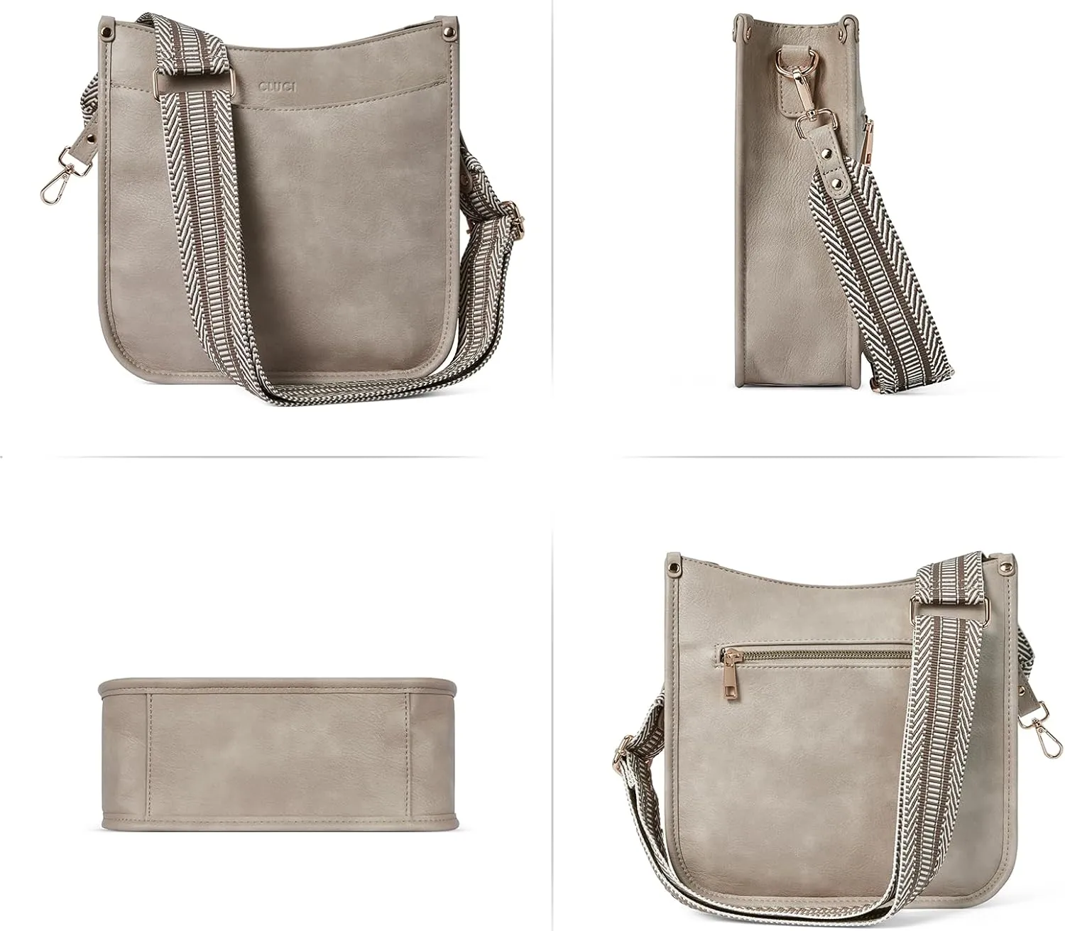 CLUCI Crossbody Bags For Women Trendy Fashion Shoulder Bag Vegan Leather Purse For Ladies with Adjustable Strap