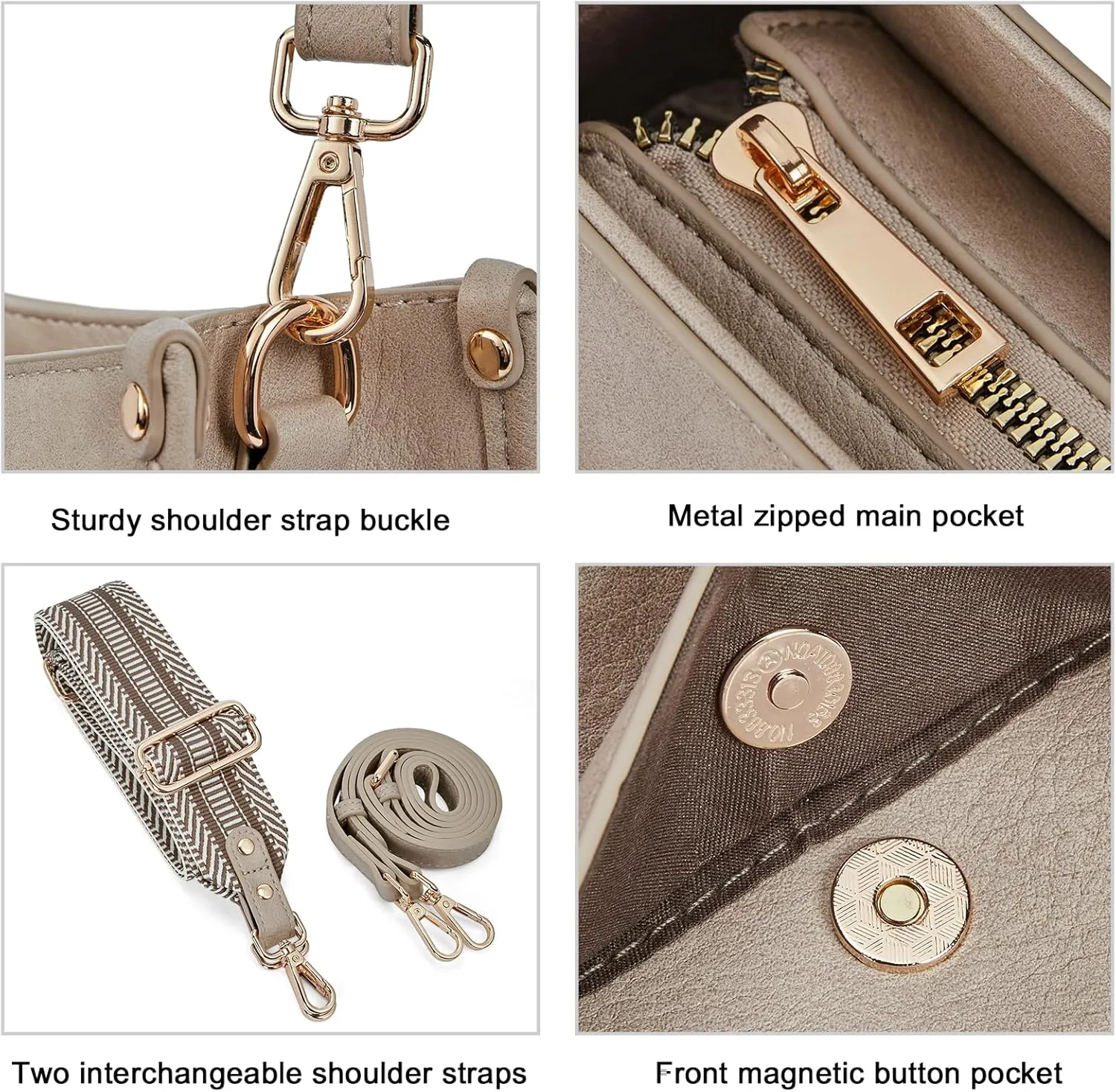 CLUCI Crossbody Bags For Women Trendy Fashion Shoulder Bag Vegan Leather Purse For Ladies with Adjustable Strap