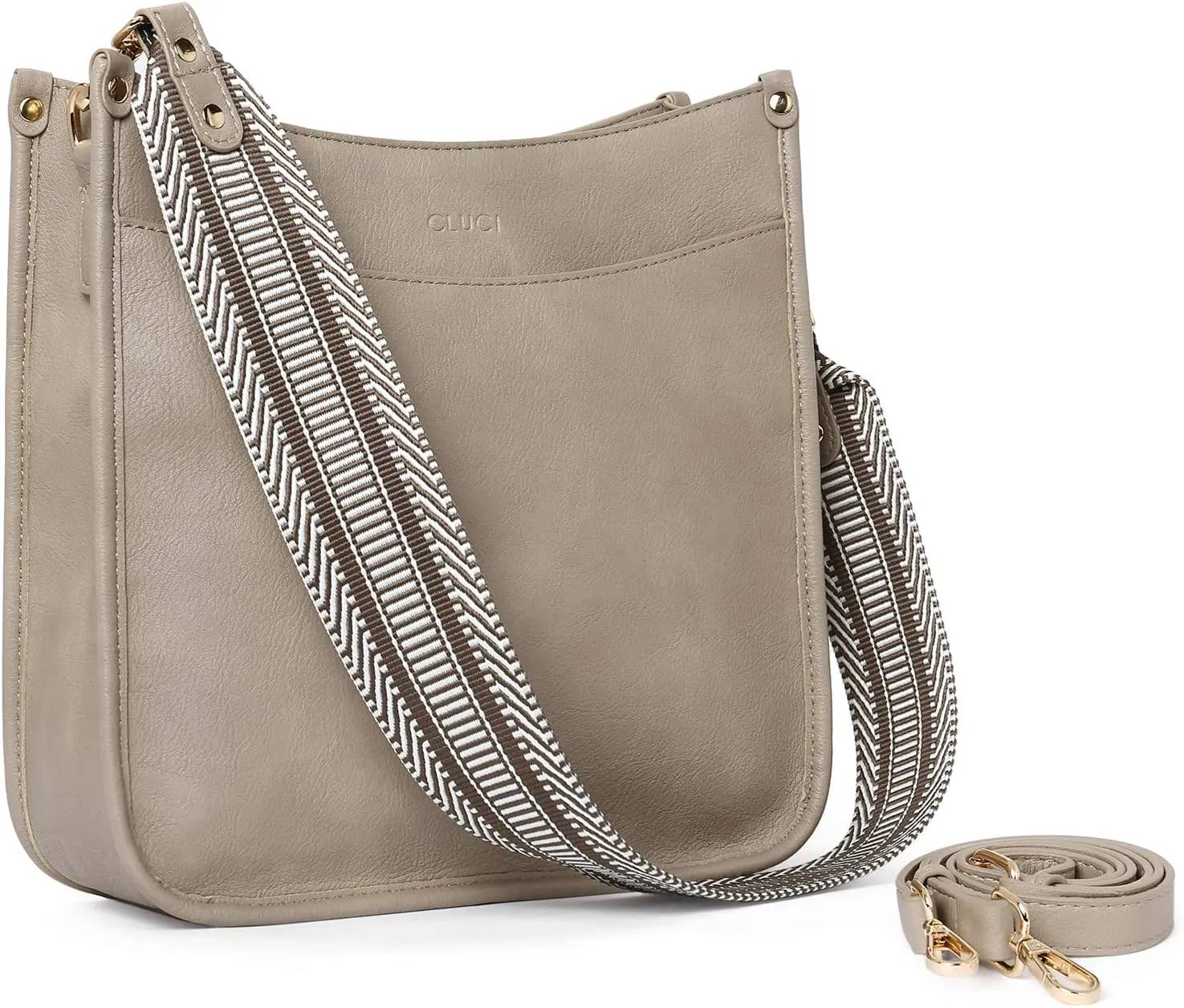 CLUCI Crossbody Bags For Women Trendy Fashion Shoulder Bag Vegan Leather Purse For Ladies with Adjustable Strap