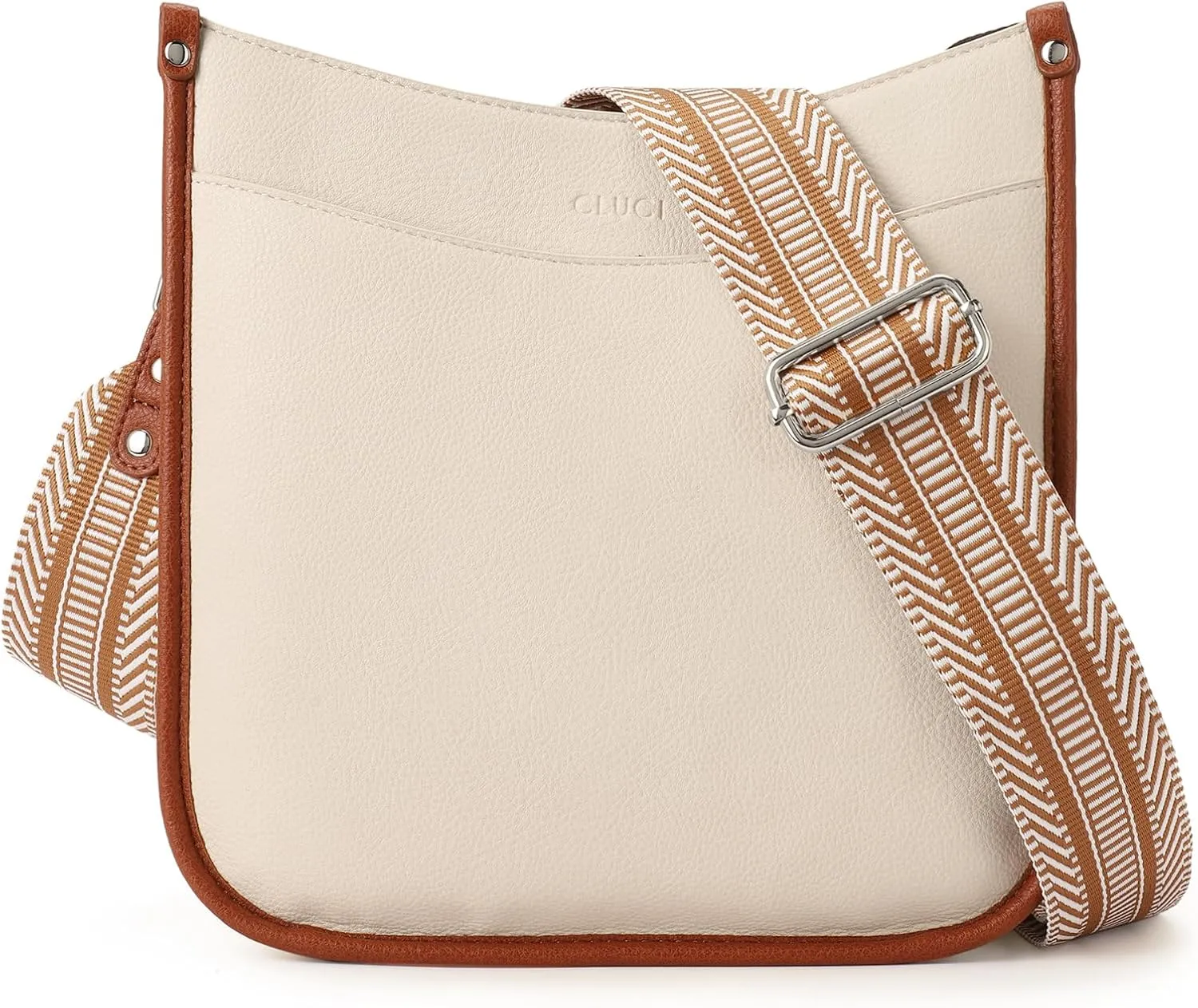 CLUCI Purses for Women, Vegen Leather Crossbody Bags for Woman Trendy, 2PCS Hobo Handbag with 2 Adjustable Guitar Strap