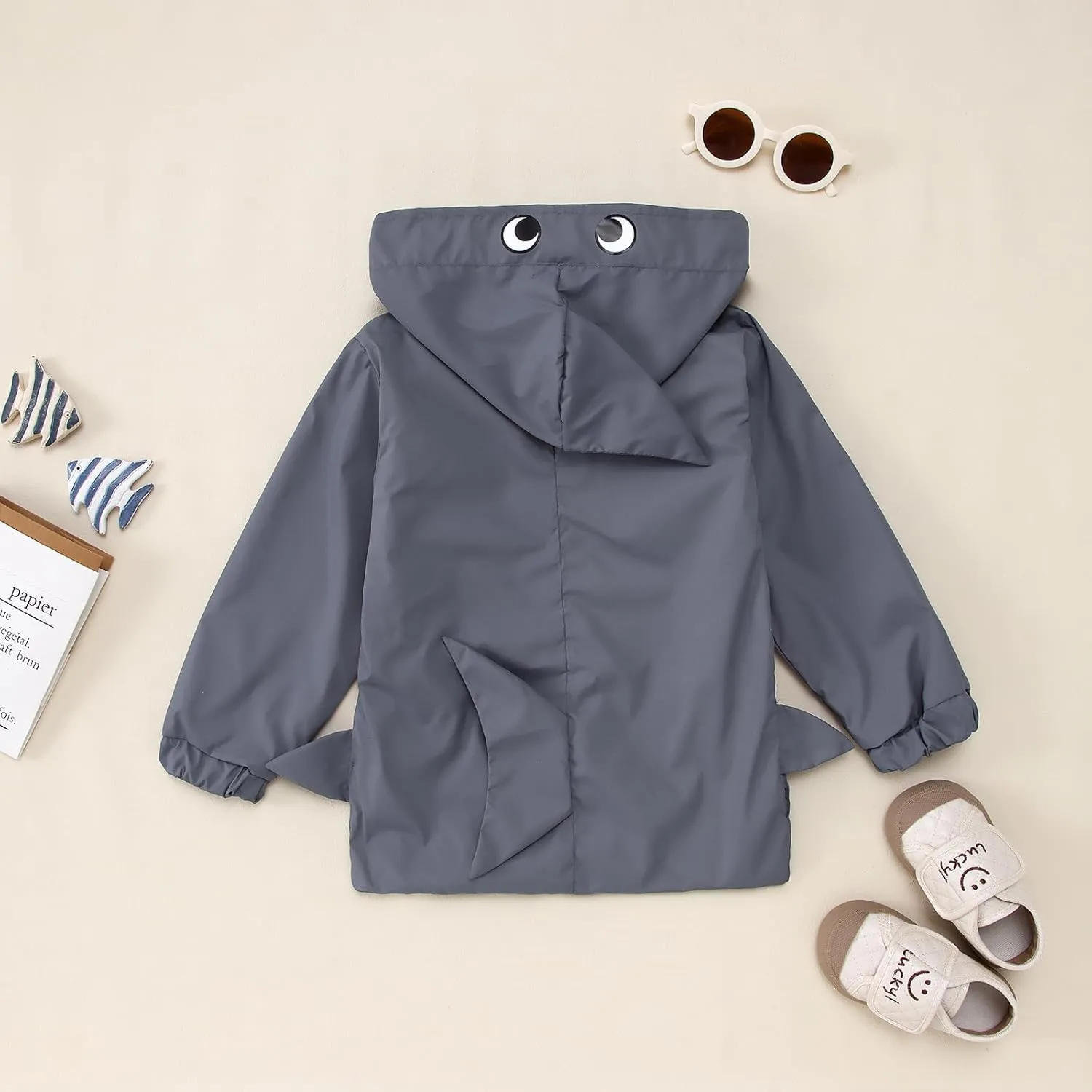 CM C&M WODRO Toddler Baby Boy Girl Duck Rain Jacket Cute Cartoon Animal Raincoat Hoodie Kids Coat Fall Winter School Outfit