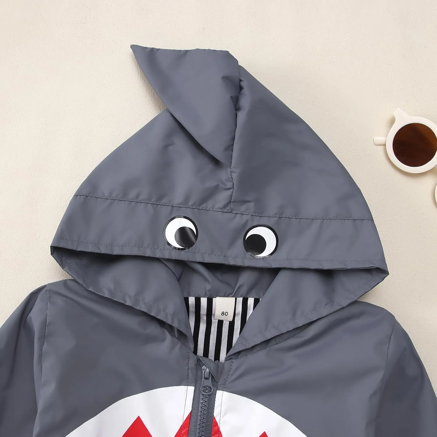 CM C&M WODRO Toddler Baby Boy Girl Duck Rain Jacket Cute Cartoon Animal Raincoat Hoodie Kids Coat Fall Winter School Outfit