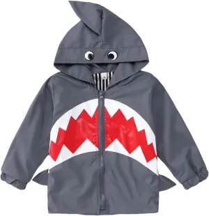 CM C&M WODRO Toddler Baby Boy Girl Duck Rain Jacket Cute Cartoon Animal Raincoat Hoodie Kids Coat Fall Winter School Outfit