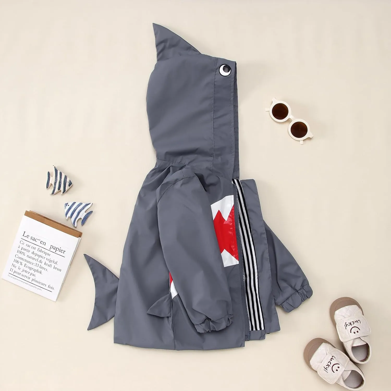 CM C&M WODRO Toddler Baby Boy Girl Duck Rain Jacket Cute Cartoon Animal Raincoat Hoodie Kids Coat Fall Winter School Outfit