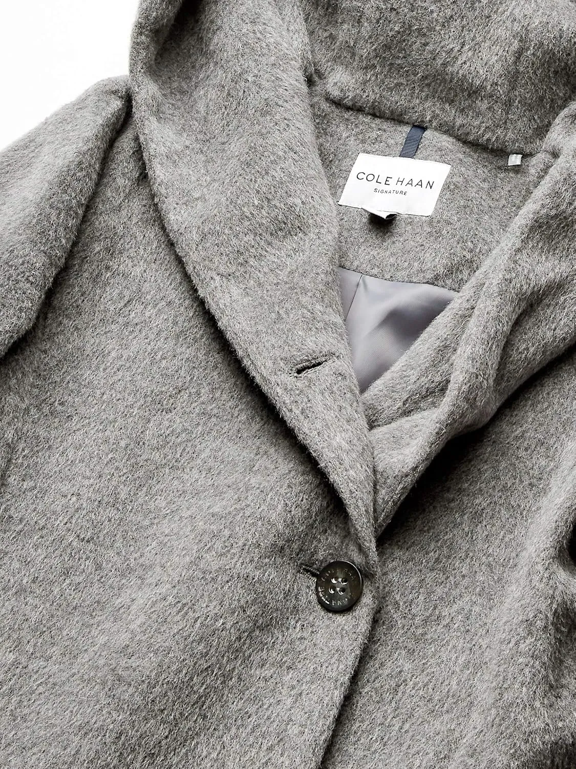 Cole Haan Women's Alpaca Blend Dropped Shoulder Coat