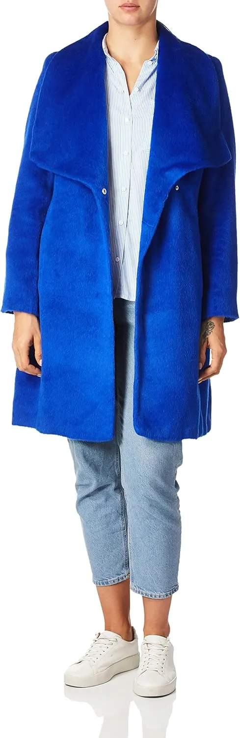 Cole Haan Women's Alpaca Blend Dropped Shoulder Coat