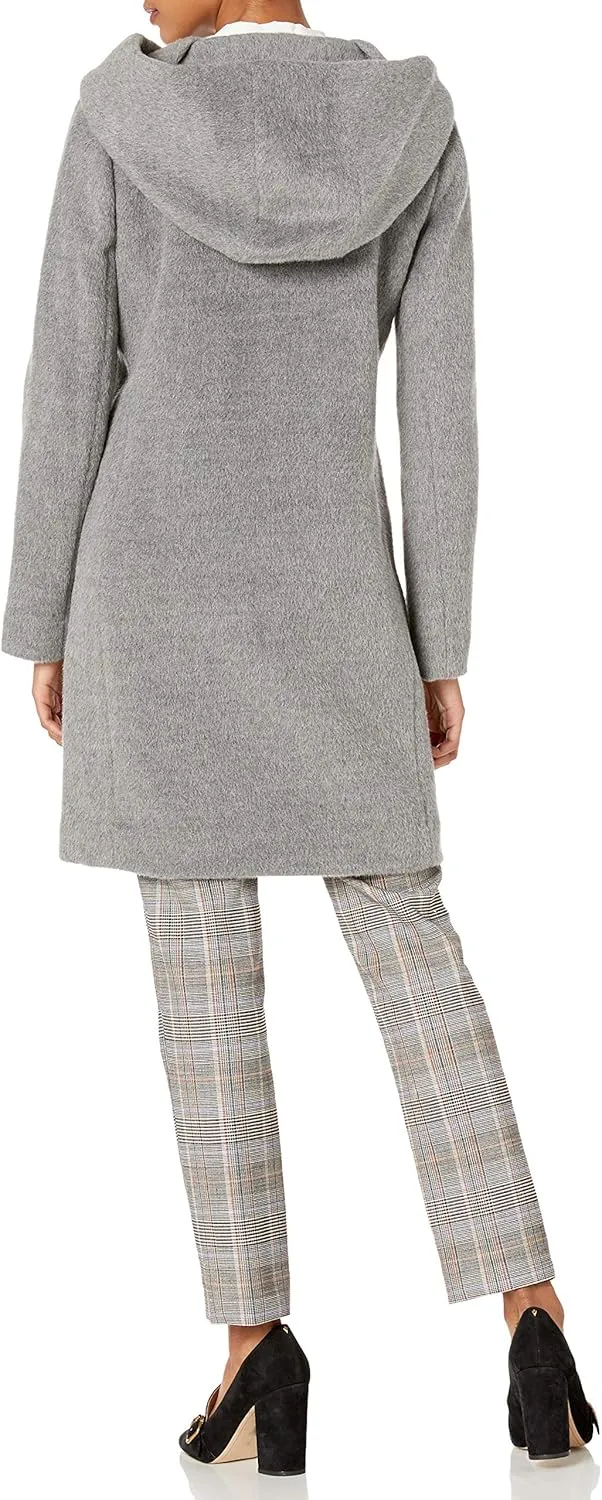 Cole Haan Women's Alpaca Blend Dropped Shoulder Coat
