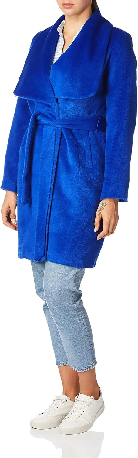 Cole Haan Women's Alpaca Blend Dropped Shoulder Coat