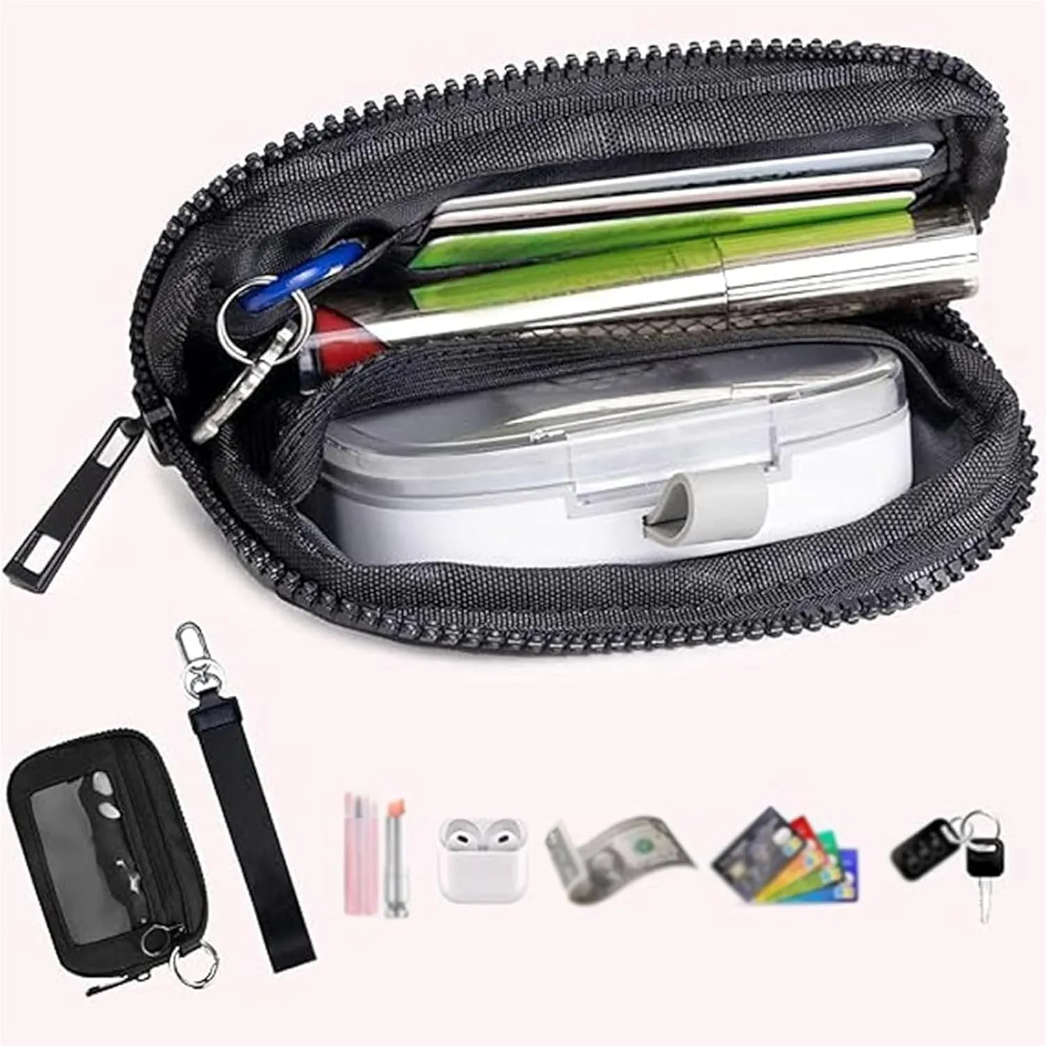 Corelration The Wallet 2nd Gen, Corelation Wallet, Wristlet Nylon Wallets For Women, Waterproof Nylon Material (Black)