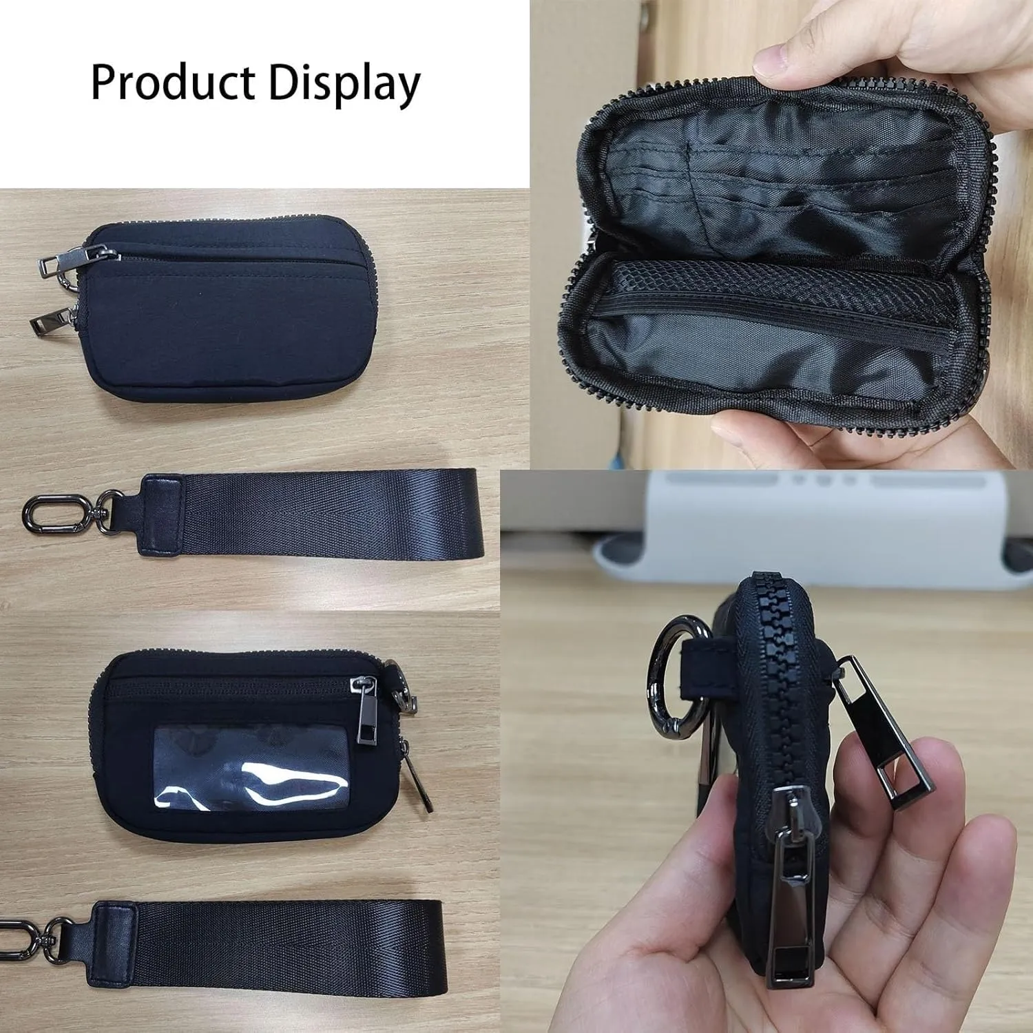 Corelration The Wallet 2nd Gen, Corelation Wallet, Wristlet Nylon Wallets For Women, Waterproof Nylon Material (Black)