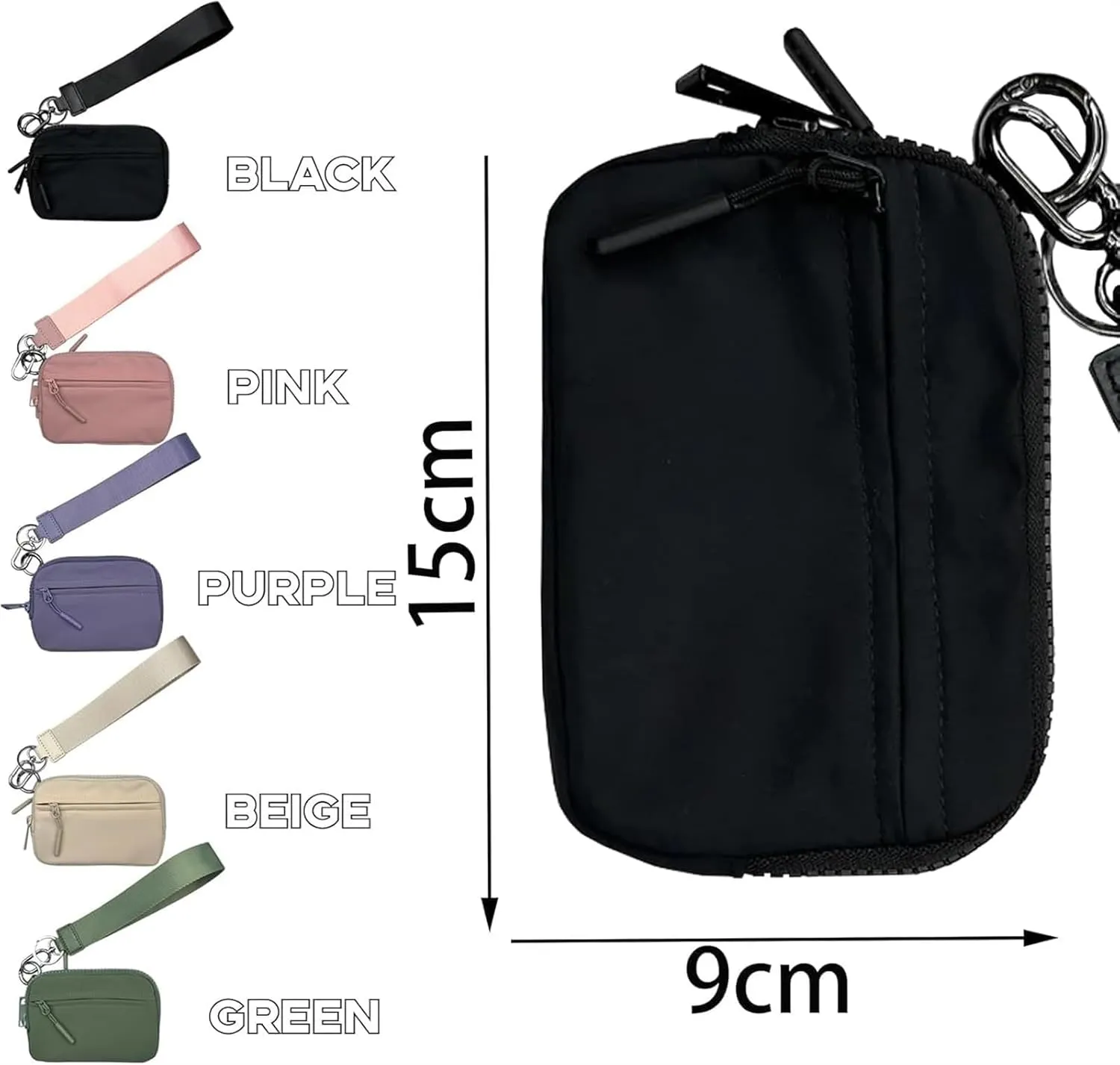 Corelration The Wallet 2nd Gen, Corelation Wallet, Wristlet Nylon Wallets For Women, Waterproof Nylon Material (Black)