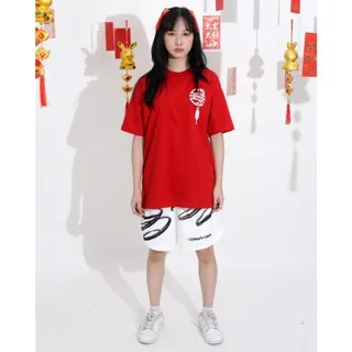 CORNERSTONE CLOTHING OVERSIZED "LANTERN" RED