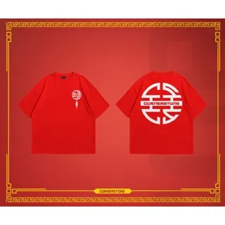 CORNERSTONE CLOTHING OVERSIZED "LANTERN" RED