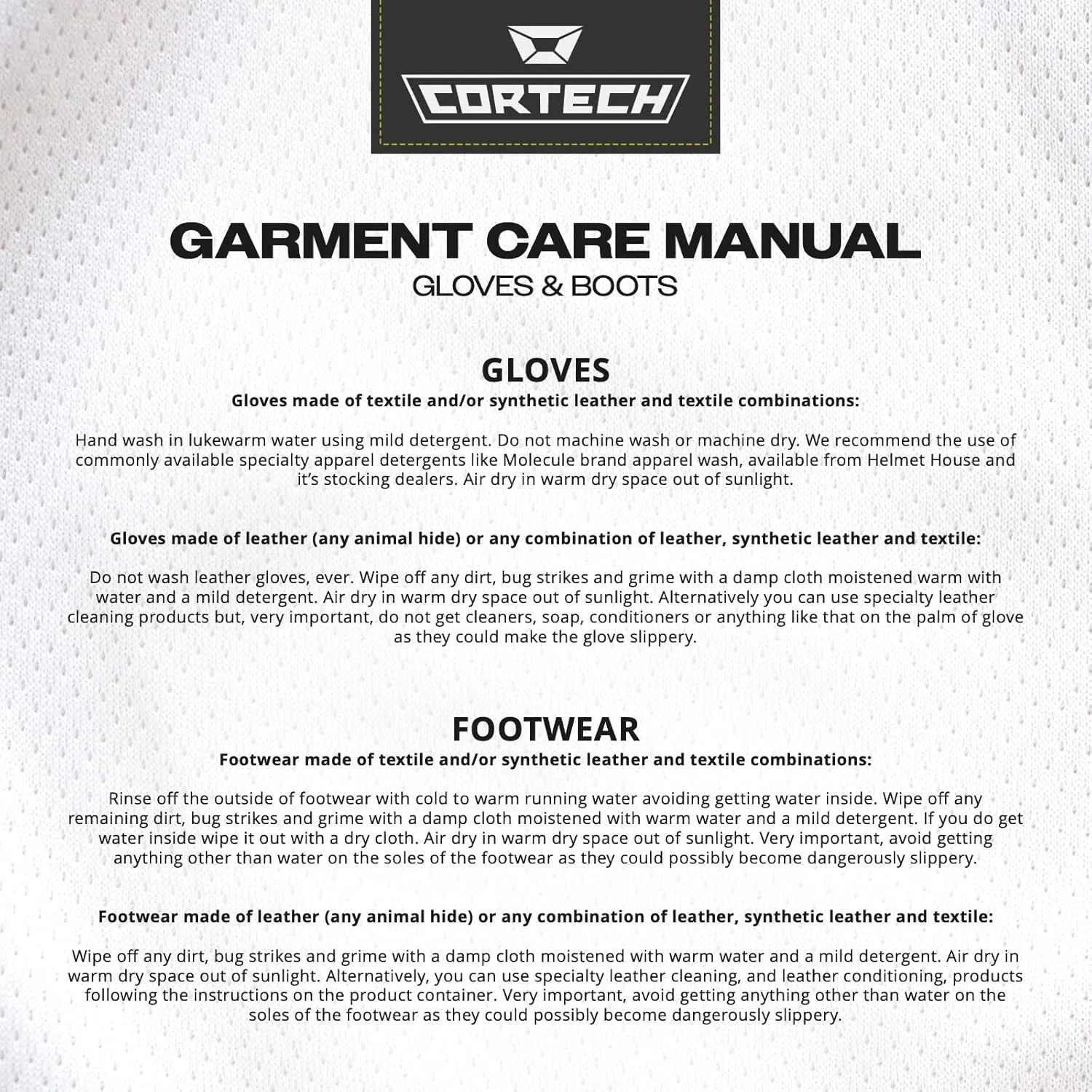 cortech Sector Pro Short Cuff Motorcycle Gloves