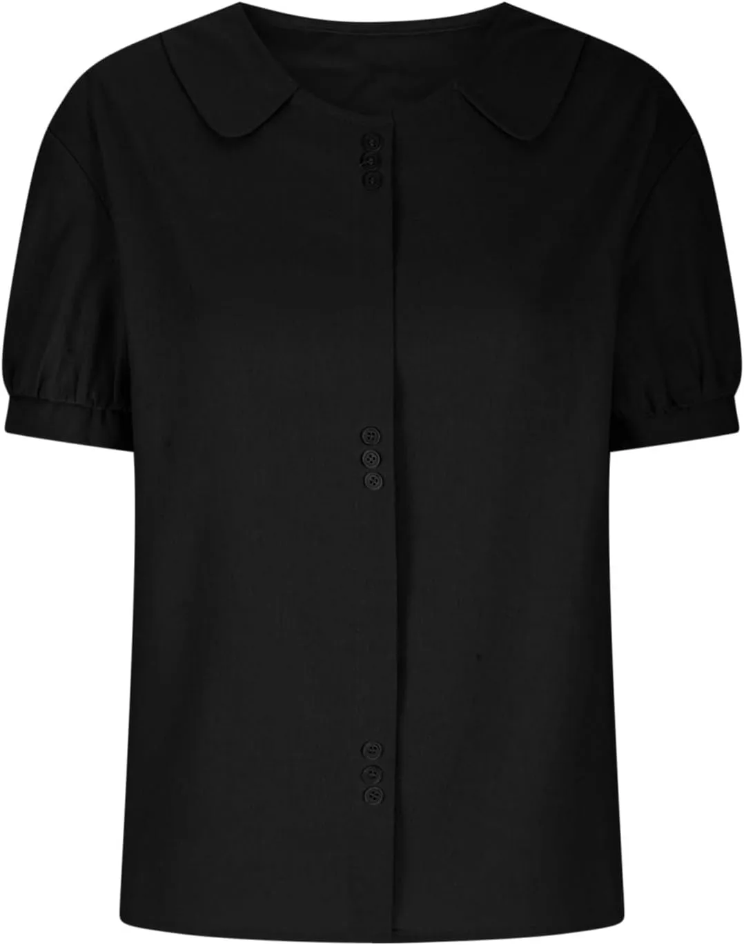 Cotton Tee Shirts for Women 2024 Fashion Short Sleeve V Neck Cotton Linen Top Loose Fit Solid Blouse Ladies Clothes