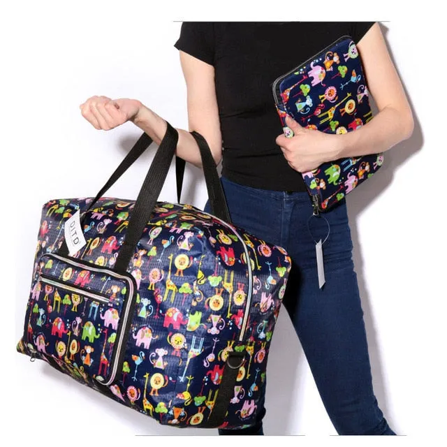 Courteous duffle fashion luggage big women Chuwanglin travel Cloud-based A0091 prints bag totes handbag bags bag animal waterproof feminine