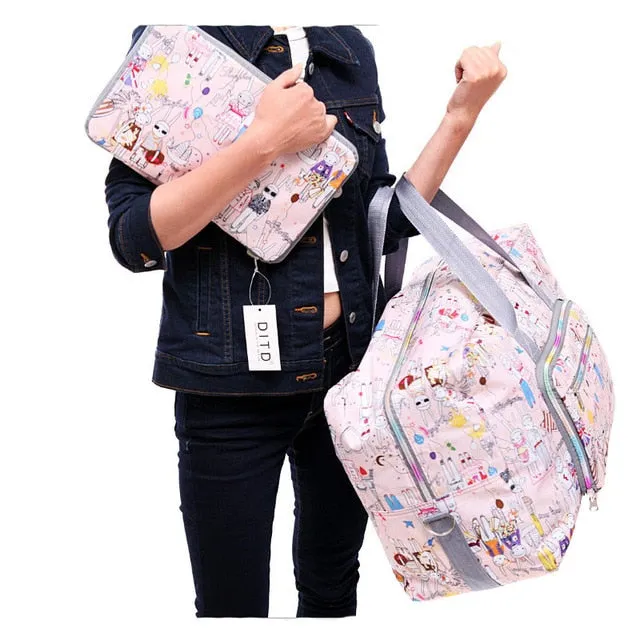 Courteous duffle fashion luggage big women Chuwanglin travel Cloud-based A0091 prints bag totes handbag bags bag animal waterproof feminine
