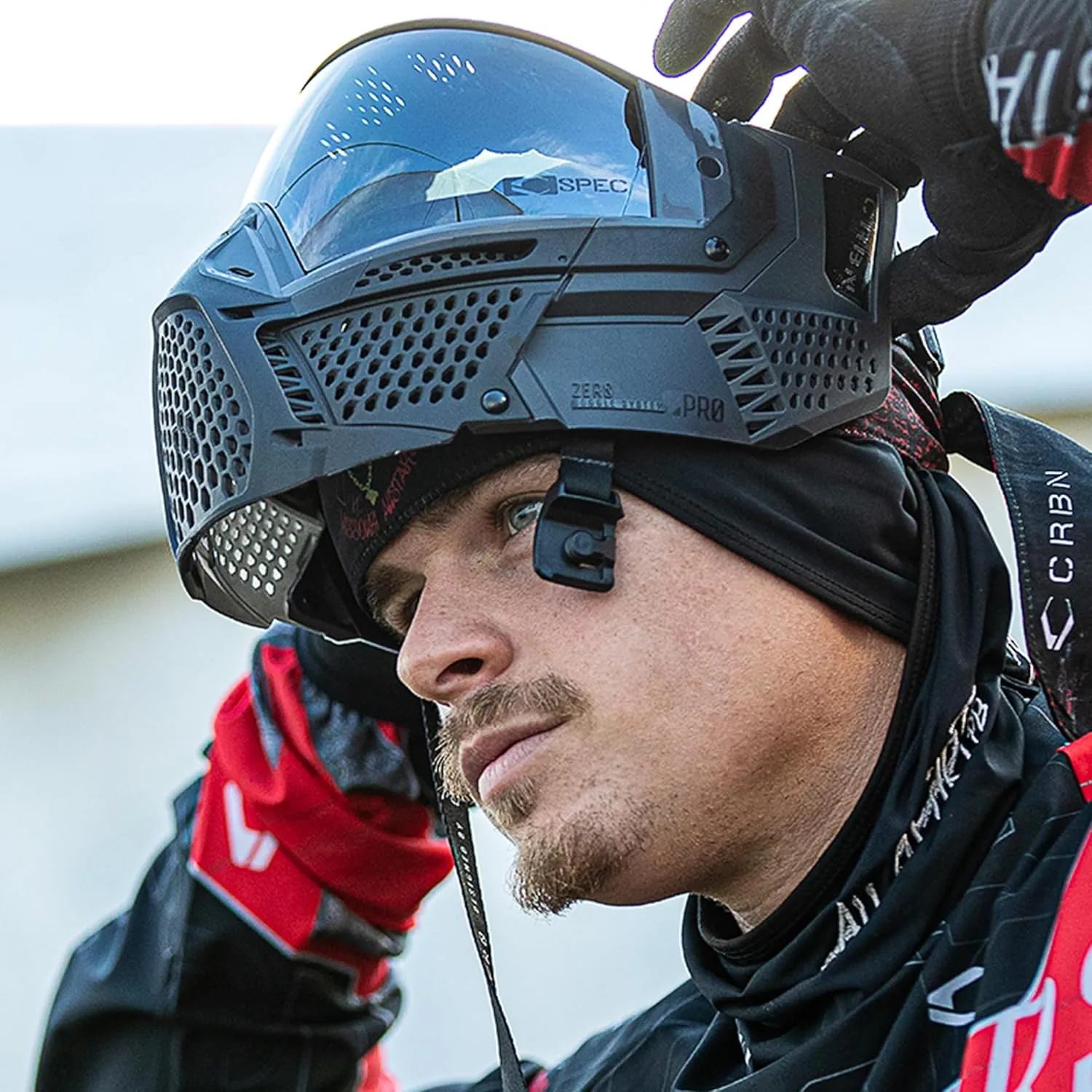 CRBN Paintball Zero Pro Goggle - Includes: Two Lens   Visor   Case - Carbon Paintball