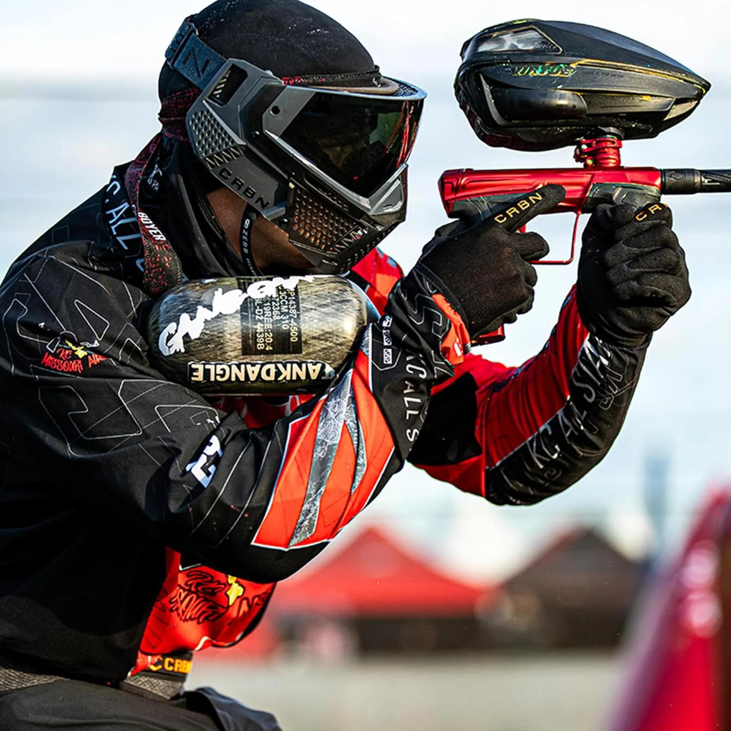 CRBN Paintball Zero Pro Goggle - Includes: Two Lens   Visor   Case - Carbon Paintball