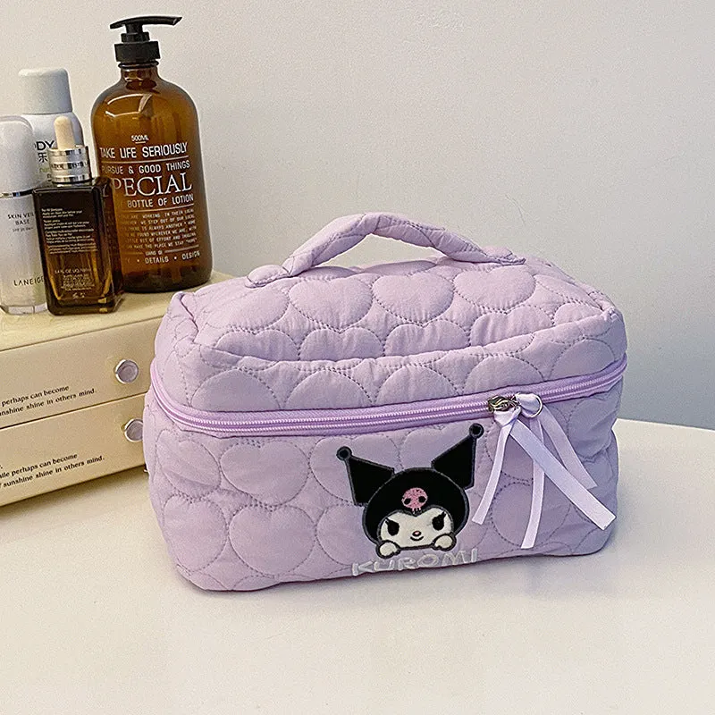 Cream Down Soft Cloud Large Capacity Cosmetic Bags
