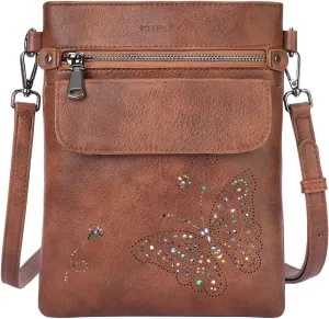 Crossbody Bag for women, Vegan Leathe Cross body Purse with Adjustable Strap, Multi Pocket Shoulder Handbag
