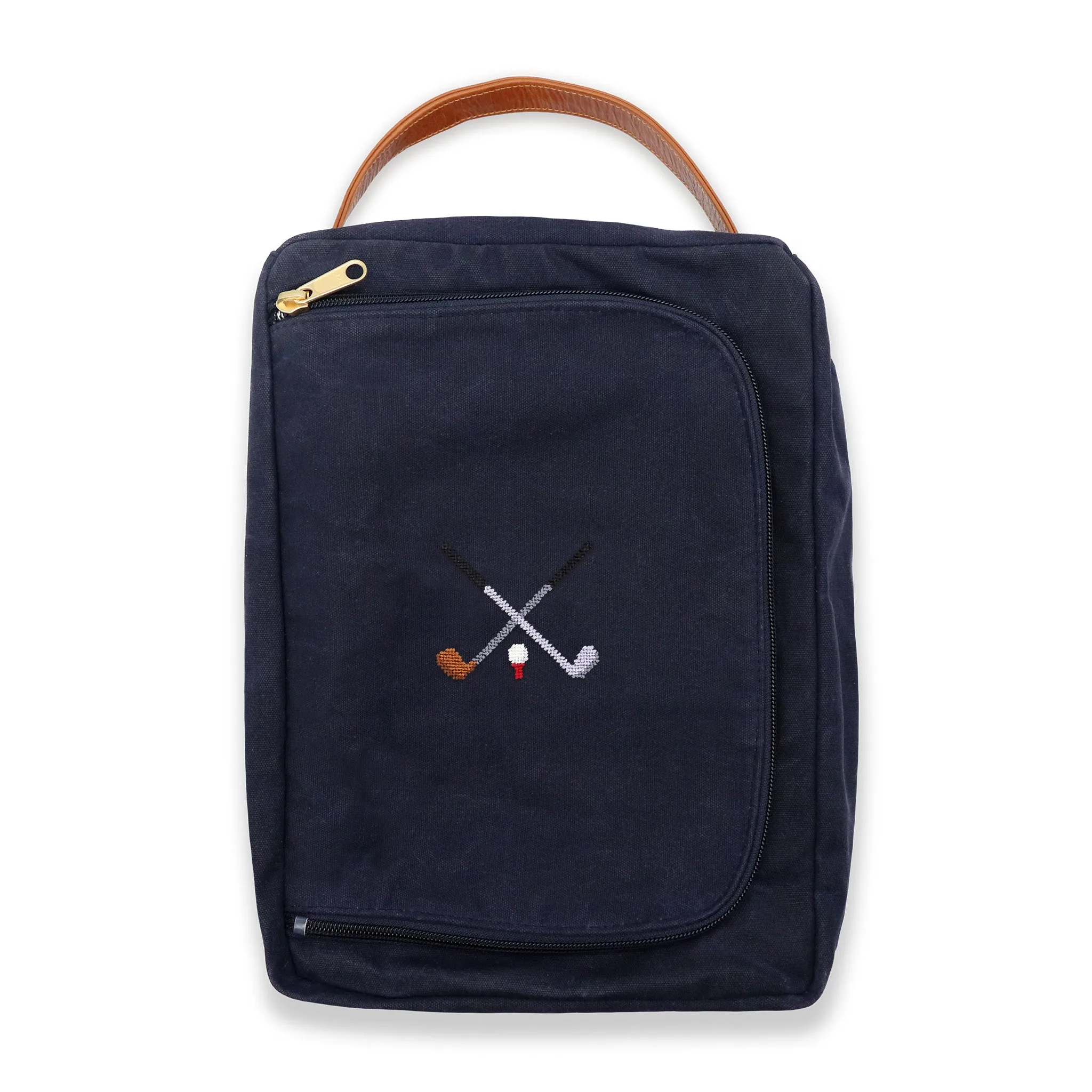 Crossed Clubs Shoe Bag